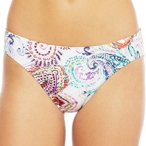 Lauren Ralph Lauren, White Paisley Captiva bikini bottom